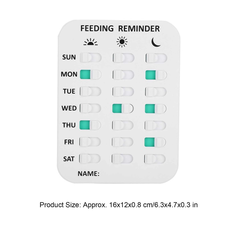 Pet Feeding Reminder, Magnetic Dog Feeding Reminder Sticker Daily Indication