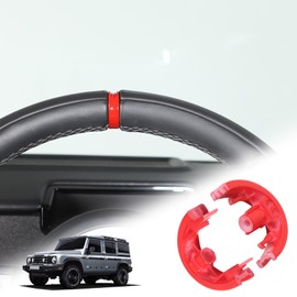 Tumukiw Steering Center Round Marker Replacement Compatible with INEOS Grenadier 2020-2024 Non-Slip Steering Return to Standard Decals Interior Accessories (Red)