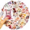 High Tea Afternoon Tea Cute Food Stickers for Kids, Teens,