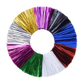 3600 PCS 4" Colorful Metallic Twist Ties - Reusable Wire Ties for Bags, Bread, and More - 8 Colors - Perfect for Home and Office Organization (3600)