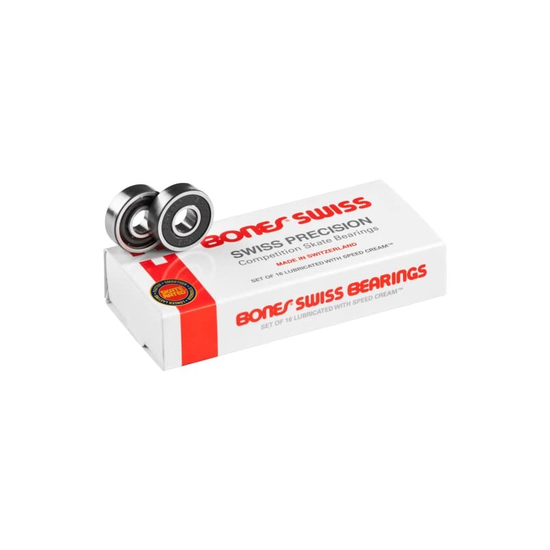 Bones Swiss Skate Bearings (8mm, 16 Pack)