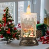 GenSwin Christmas Snow Globes with Music Timer and USB Rechargable