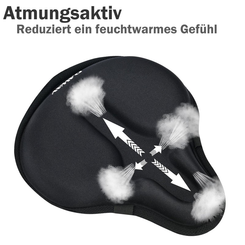 Daway C6 Comfortable Bicycle Saddle Cover with Foam Gel Padding,