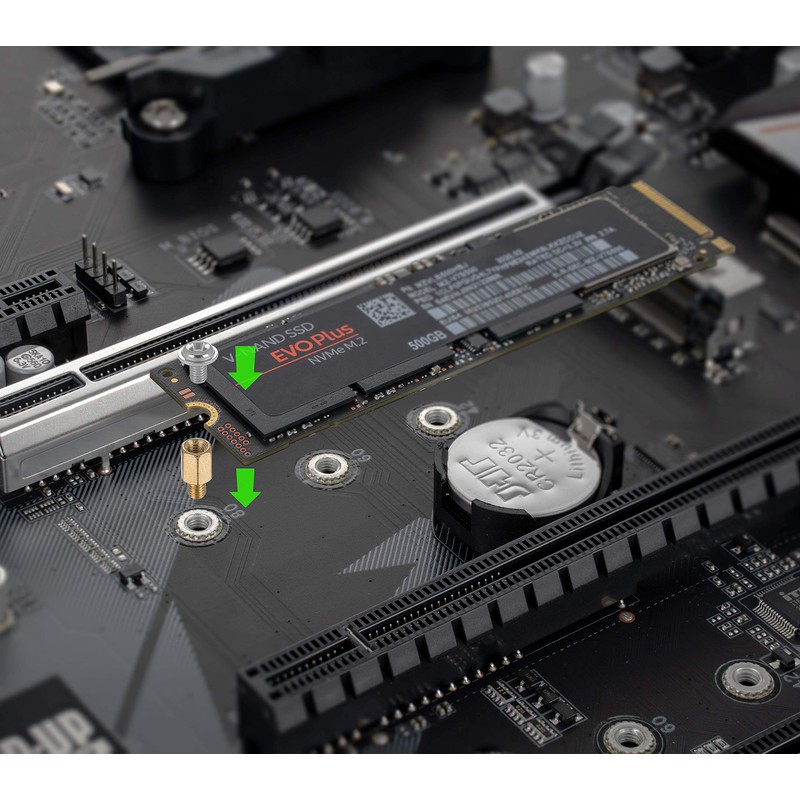 Poppstar screw set for M.2 SSD/NVMe mounting on motherboard