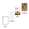 HORLIMER 4x6 Picture Frame Set of 15, Distressed White Rustic