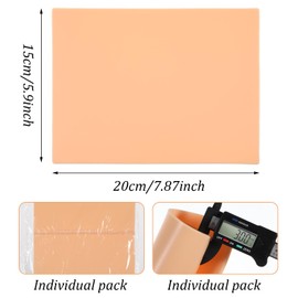 Tattoo Practice Skins Fake Tattoos Skin, 5Pcs 3mm Fake Skins, 35Pcs Tattoos Paper Stencil Paper for Beginners and Artists Supplies