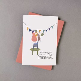 Forletter - Greeting Card, 15 x 21'5 cm, Birthday, Party