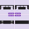 Clikuutory Black LED TV Stand with Large Storage Drawer for