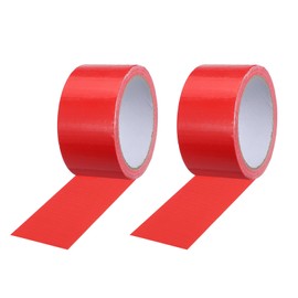 PATIKIL Pickleball Court Tape 2 in x 16 Yard (49 Ft), 2 Pack Waterproof Outdoor Court Line Tape Floor Marking Tool Matte for Gym Driveway Backyard, Red