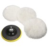 LVERSE professional 5PCS 6Inch 150mm Polishing Pads Wool Buffs Pads