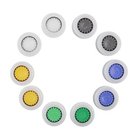 10pcs Water Flow Restrictor Shower Flow Restrictor Shower Head Flow Restrictor Water Flow Saving Adapter Set for Fixed Shower Head or Handheld Shower (13.9x14.3x5.2mm, G14)