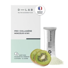 D-LAB Pro-Collagen Schlankheitsmittel, 14 Sticks, Kiwi-Geschmack, klinisch nachgewiesen, strafft und belebt die Haut