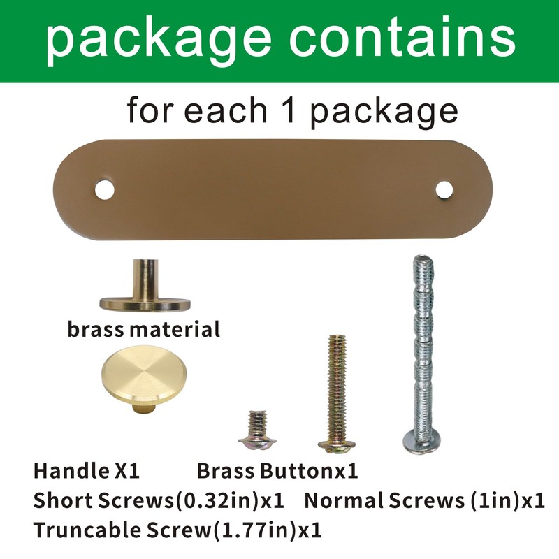 Single Hole Double Hole Leather Handle Leather Cowhide Handles, Drawer