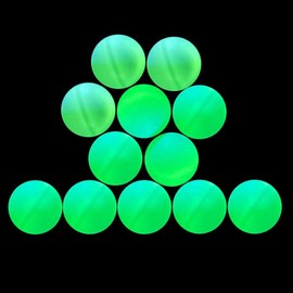 Ping Pong Balls 12 50 or 100 Pack: 3 Star Colored Table Tennis Balls for Outdoor Practice Party Games Cats Toys - Color: pack of 12 - glow in The dark