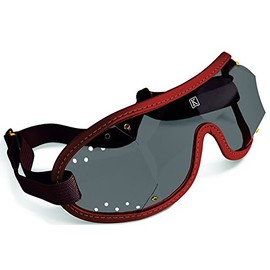 KROOPS Racing Jockey National Hunt Point to Point Goggles | Punched Vent (Brown, Tinted)