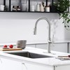 Lavatrum Kitchen Sink Faucets Brushed Nickel, High Arc Single Handle