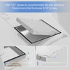 6-Inch Square Shower Drain with Tile Insert Grate, SUS 304