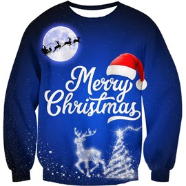 Rave on Friday Christmas Jumper, Novelty 3D Print, Ugly Christmas Jumpers, Pullover, Jumpers, Ugly Christmas Jumper, S-XXL
