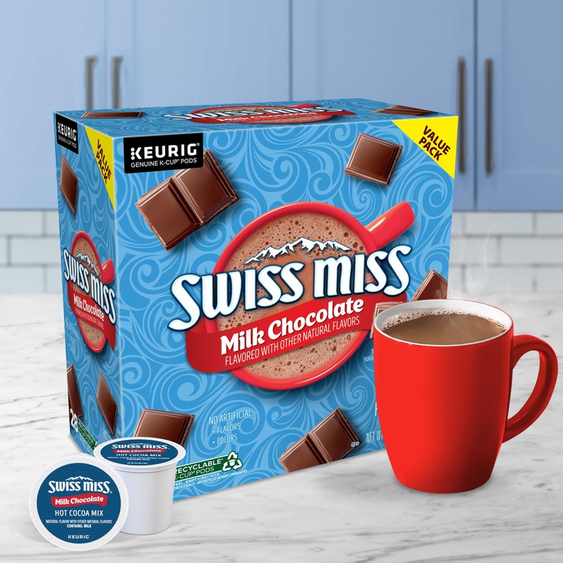 Swiss Miss Milk Chocolate Hot Cocoa Keurig Single-Serve K Cup