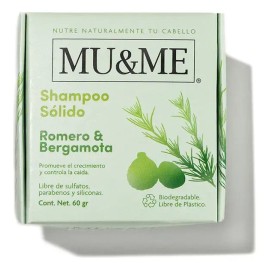 Shampoo Solido Mu&me Romero & Bergamota Crecimiento 60gr