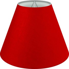 Wogati® Lampshade, Various Sizes and Colours, Colour: Red / Size: M | E14 | Cotton | Lampshade Floor Lamp + Lampshade Pendant Lamp + Lampshade for Table Lamp
