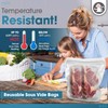 Reusable Silicone Sous Vide Bag - 1 Gallon, 135oz. XXL