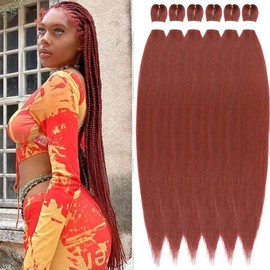 YDDM Pre Stretched Braiding Hair Braiding Hair Extensions Braids Extensions Hair 26 Inch 6packs Box Braid Hair Extensions Hair For Braiding Crochet Hair Braiding (26 Inch, 350#)