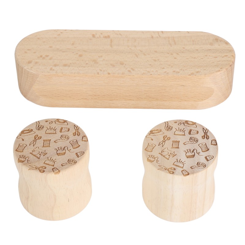 Quilters Clapper 17.8cm Wood Quilting Tailors Sewing Set Multifunction with