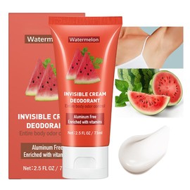 Desodorante de Cuerpo Entero Para Mujeres, Control de Olores de 72 Horas, Desodorante Corporal en Crema Invisible, Desodorante para Hombres y Mujeres, Protección Contra Olores (#1Watermelon)