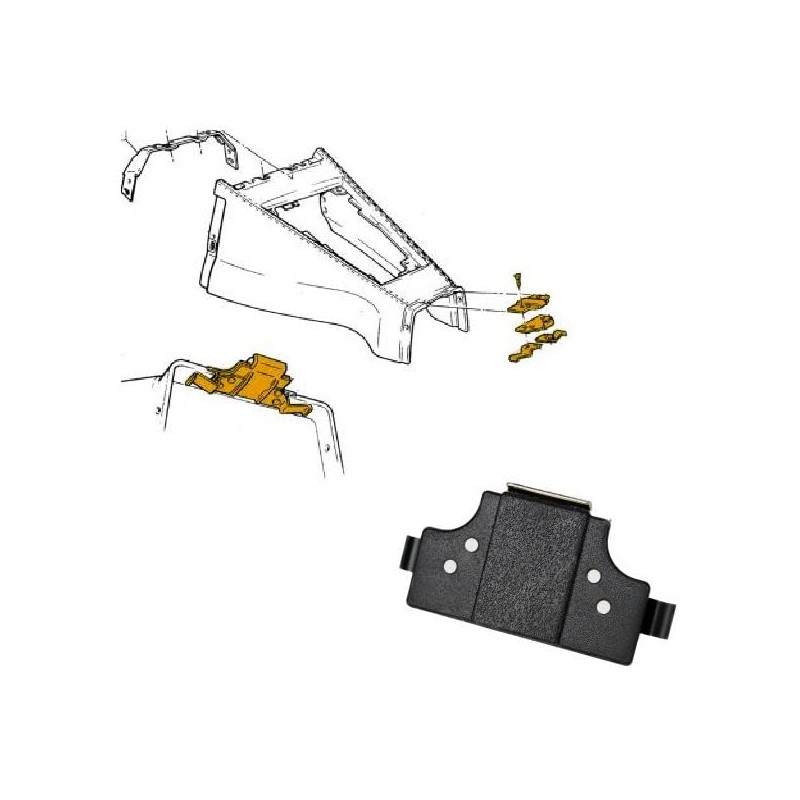 C3 Corvette Emergency Parking Brake Console for Power Windows Replacement