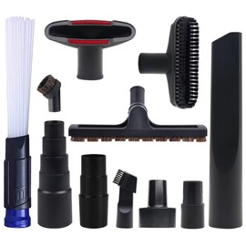 MZY LLC Vacuum Attachments for Shop Vac Accessories, 1 1/4" to 2 1/2" Vacuum Cleaning Accessorie Kit, 1" to 1 7/8" Vacuum Brush Attachment for Shop Vac Attachments Set of 11