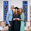 Premium Graduation Banner Class of 2025, Large 71x12in, Congrats Grad