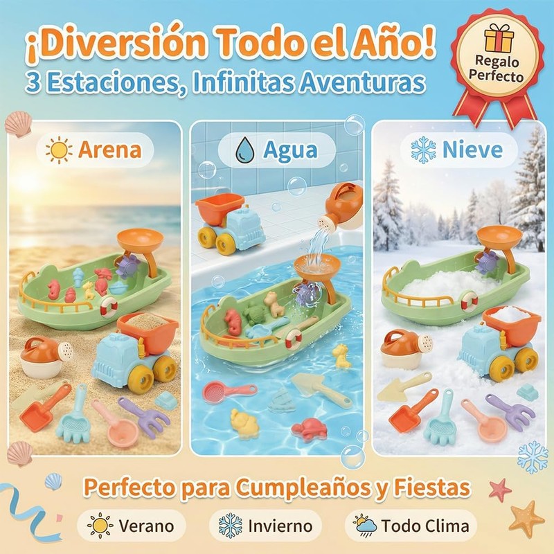 21 Piezas Juguetes de Playa para Niños