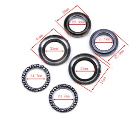 Unbranded/Generic Steering Rod Bearing Ring Set Dirt Bike SSR Coolster Taotao Baja 70cc 125cc NEW