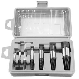 8 Pcs Screw Extractor Set, Broken Pipe Screw Extractor Remover, Easy Out Damaged Broken Stud/Screw/Bolt with Storage Box