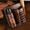 Leather Multitool & Flashlight Holder EDC Organizer Belt-Mount for Camping