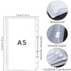 12 PCS Binder Pockets,A5 Size Binder Zipper Folders ，6 Holes