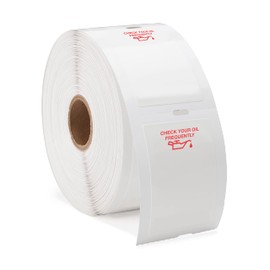 Red Oil Can Automotive Oil Change Label Kit Small