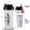 Protein Shaker Bottle 20oz Blender Cup BPA-Free Leak Proof for