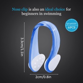OUDQFCJ 5er-Pack Silikon-Nasenklammern für Schwimmen mit Boxen, Nase Clip für Kinder und Erwachsene