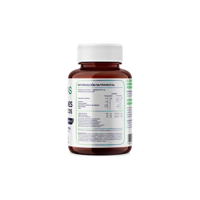Probioticos 11 Cepas De 120 Billones Megabiotic 90 Capsulas 120