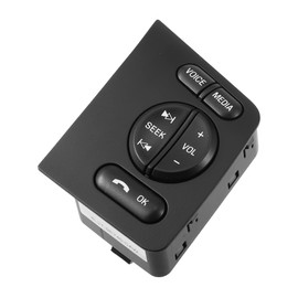 X AUTOHAUX Steering Wheel Switch Control Button Cover for Ford Expedition 2009-2014 8L2T-9E740-CAW 8L2Z-9C888-AB Black