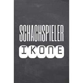 Schachspieler Ikone: Schachspieler Punktraster Notizbuch, Notizheft oder Schreibheft - 110 Seiten - Büro Equipment & Zubehör - Lustiges Geschenk zu Weihnachten oder Geburtstag