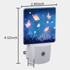 Uiaoiais Night Light Plug into Wall Glowing Butterflies Flying in