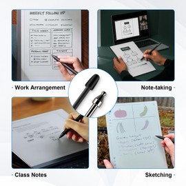 10 Pcs Extra Soft Felt & 1 Pcs Titanium Fine Point Remarkable 2 Pen Tips Set, Replacement Tips for Marker Pen/Marker Plus Pen, Precise Writing and Sketching Remarkable Plus Pen Tips/Nibs