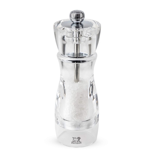 Peugeot - Vittel Manual Salt Mill - Adjustable Grinder - Acrylic, Clear, 16 cm