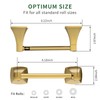 WZRUA Toilet Paper Holder Wall Mount Brushed Gold Double Post