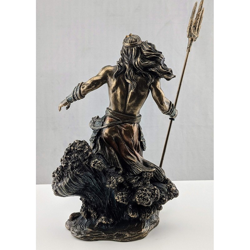 Veronese Design 7 7/8 Inch Greek God Poseidon Standing Over