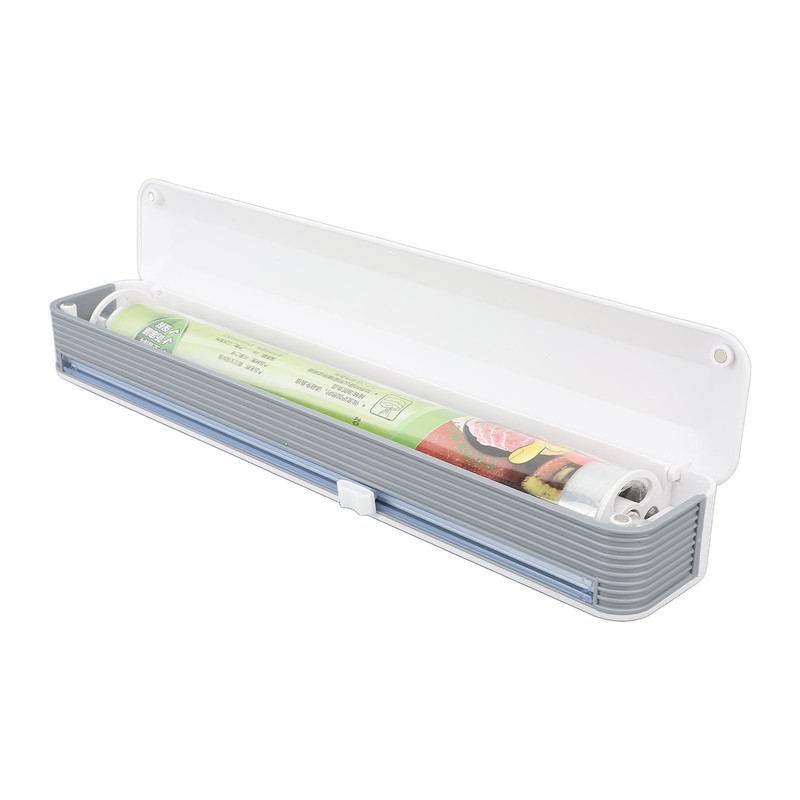 Plastic Wrap Dispenser Adjustable Refillable Wall Mounted Suction Cup Food
