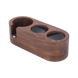 Tamping Station 3 Holes Strong Wood Anti Slip Mats Elegant Smoothing Tamper Holder for Portafilter Distributor 51mm